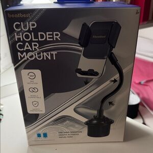 Black Cup Holder Car Mount